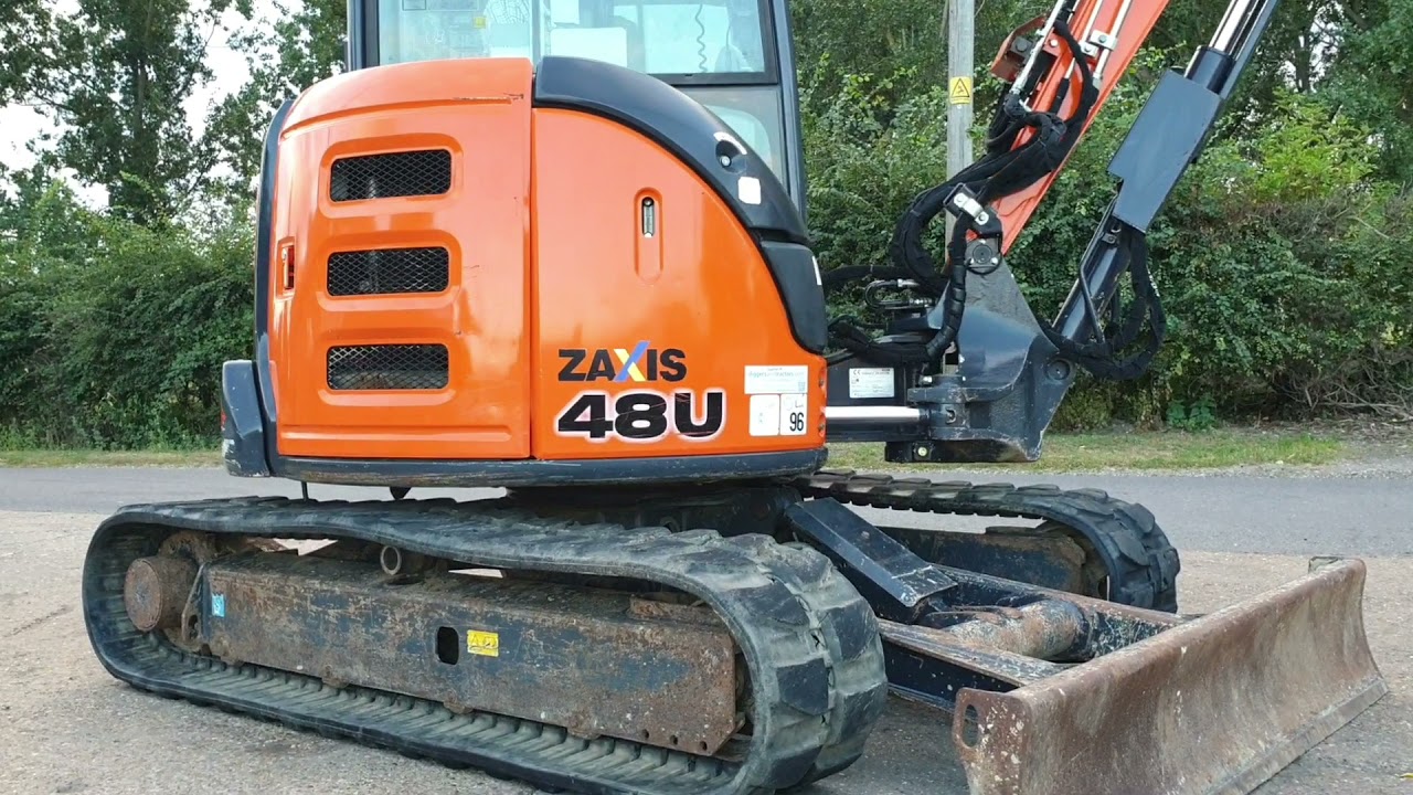 Hitachi ZX48U-5 Excavator - Test Drive Working Review