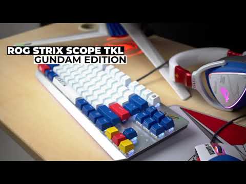 ROG Strix SCOPE TKL Gundam Edition Mechanical Keyboard - YouTube