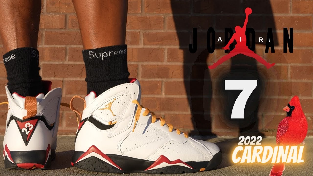 JORDAN 7 CARDINAL 2022 DETAILED REVIEW & ON FEET W LACE SWAPS