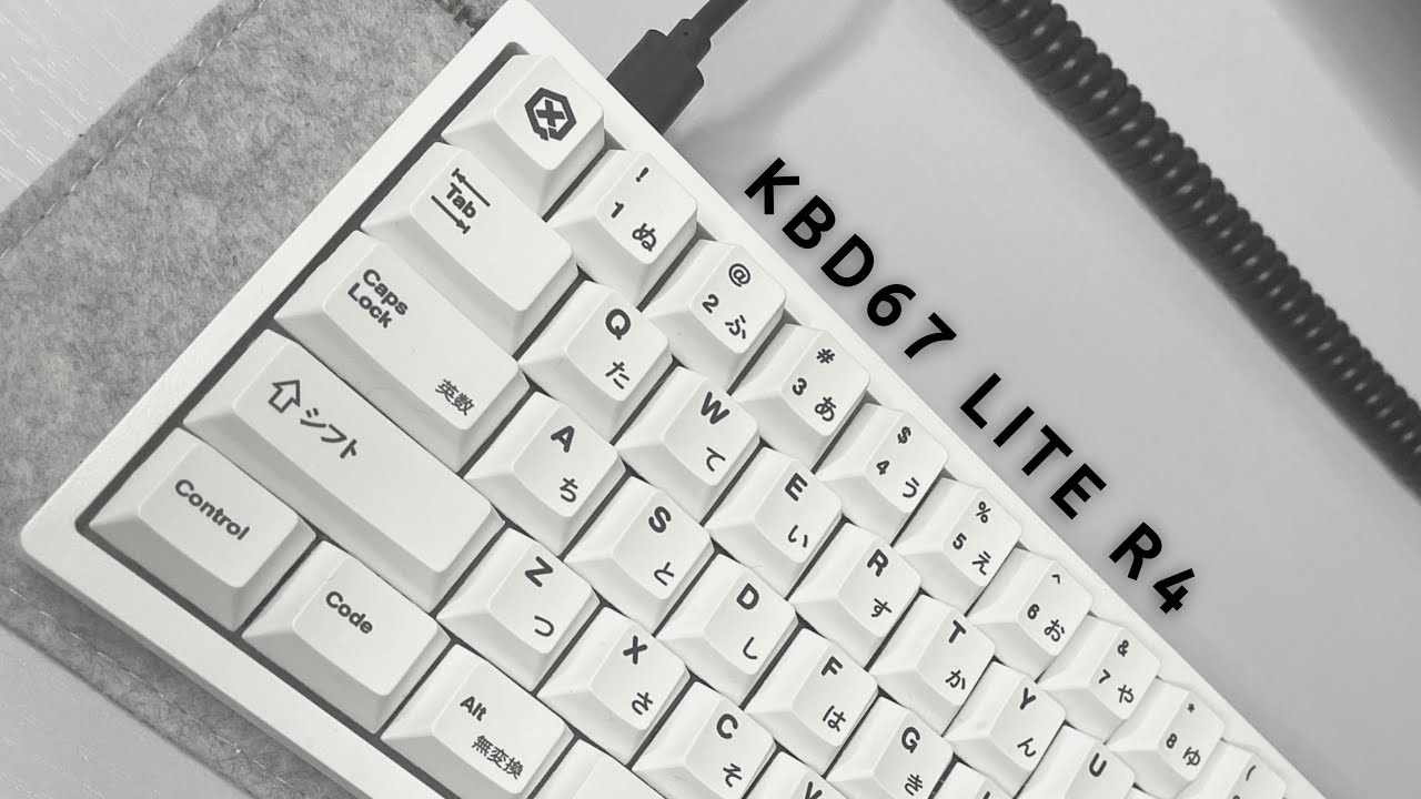 KBD67 lite r4 unboxing, assembly and build | creamy or poppy