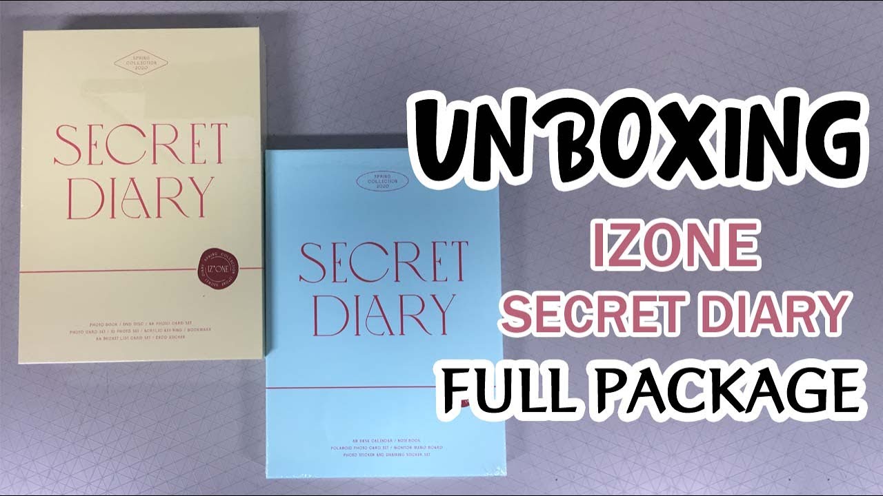 IZONE SPRING COLLECTION 2020 SECRET DIARY PHOTOBOOK PACKAGE
