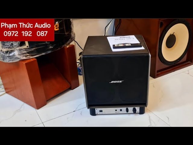 Bose SW 4 subwoofer plays extremely well - YouTube