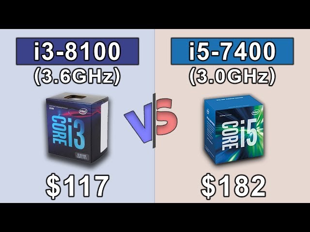 i3 8100 vs i5 7400 | Which should you buy??? - YouTube