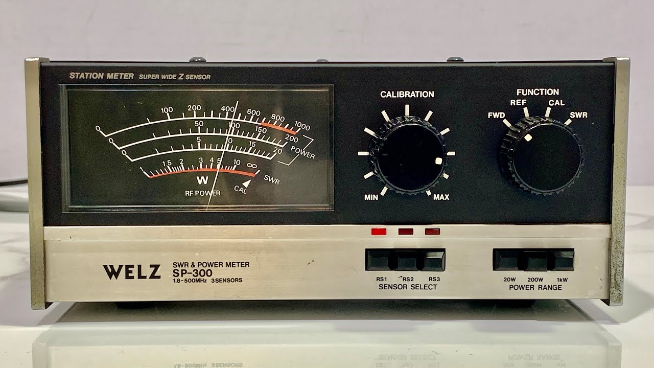 💫Welz SP-300 SWR & Power Meter 1.8~500 MHz 1KW💫 - YouTube