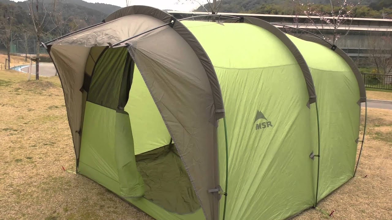 MSRバックカントリーバーンの設営をしてみた - YouTube