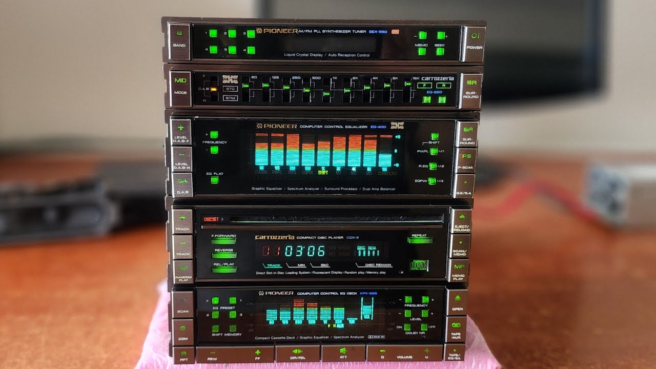 PİONEER KPX-888 CDX-2 EQ-400 EQ-220 GEX-550 VİNTAGE 80s SET MADE