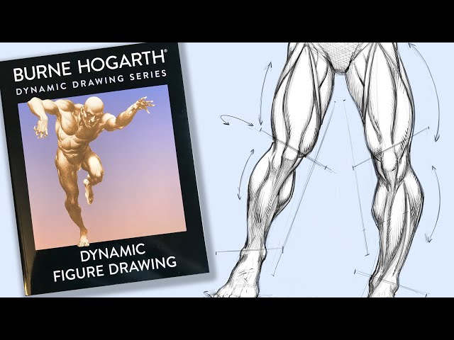 Drawing a Dynamic Leg Pose from Burne Hogarth's Dynamic Figure