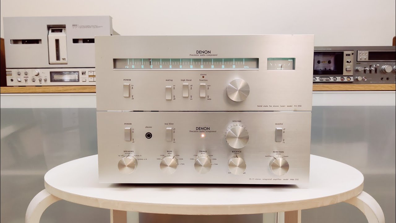 DENON PMA-232 + TU-332 ⏹️🔀 Integrated amplifier and FM stereo