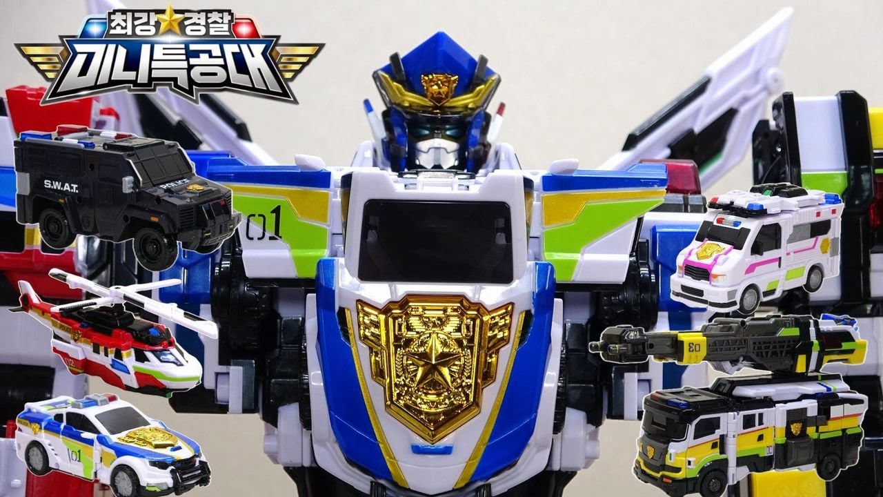 Too awesome] 5 body combination Justice Titan Mini Force Super