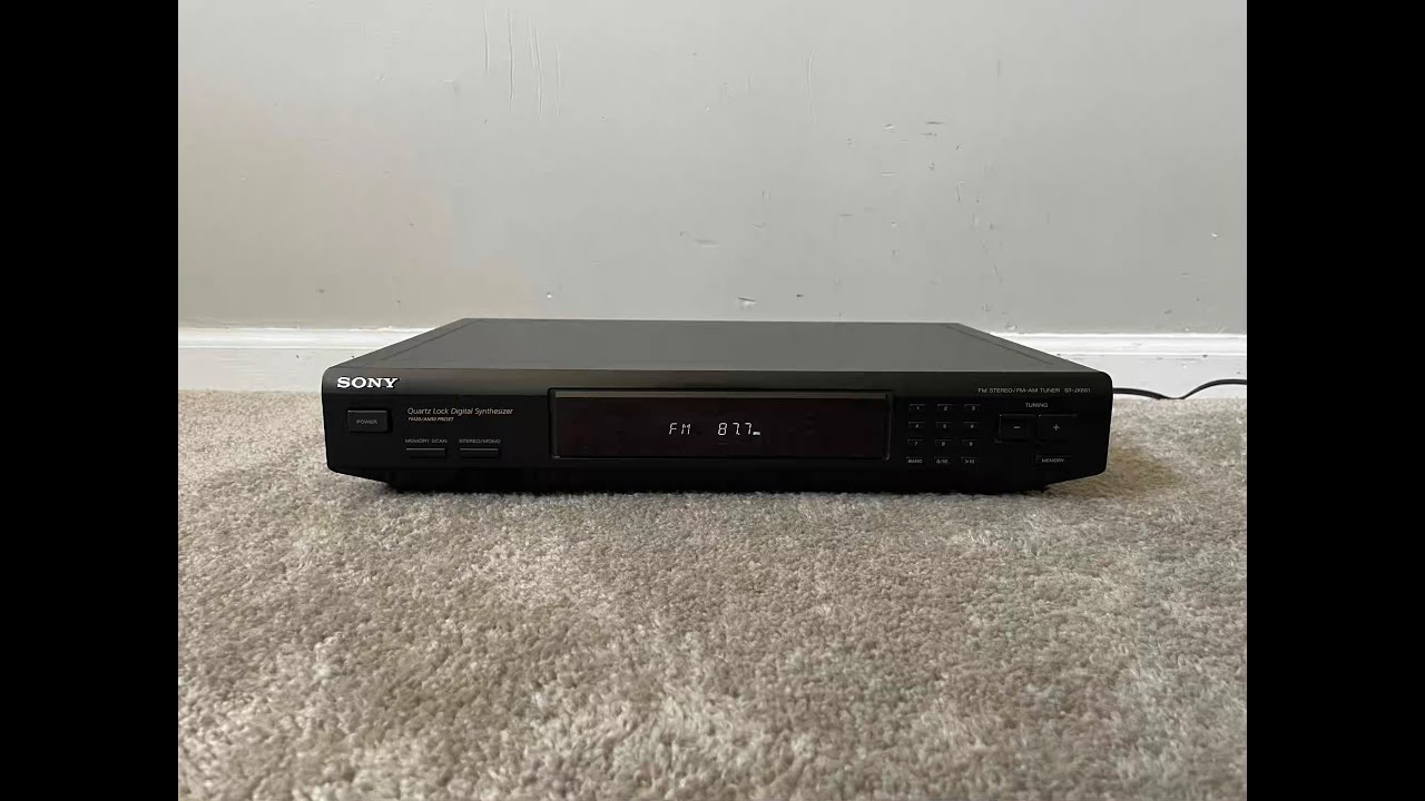 Sony ST-JX661 AM FM Home Stereo Digital Radio Tuner - YouTube