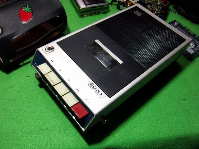 SONY 1970年 めちゃくちゃ古いカセットレコーダーTC-100Aを手に入れ