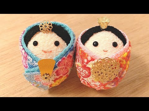 簡単✨切って貼るだけ】🎎雛人形の作り方🎎【縫わずにできる】 - YouTube