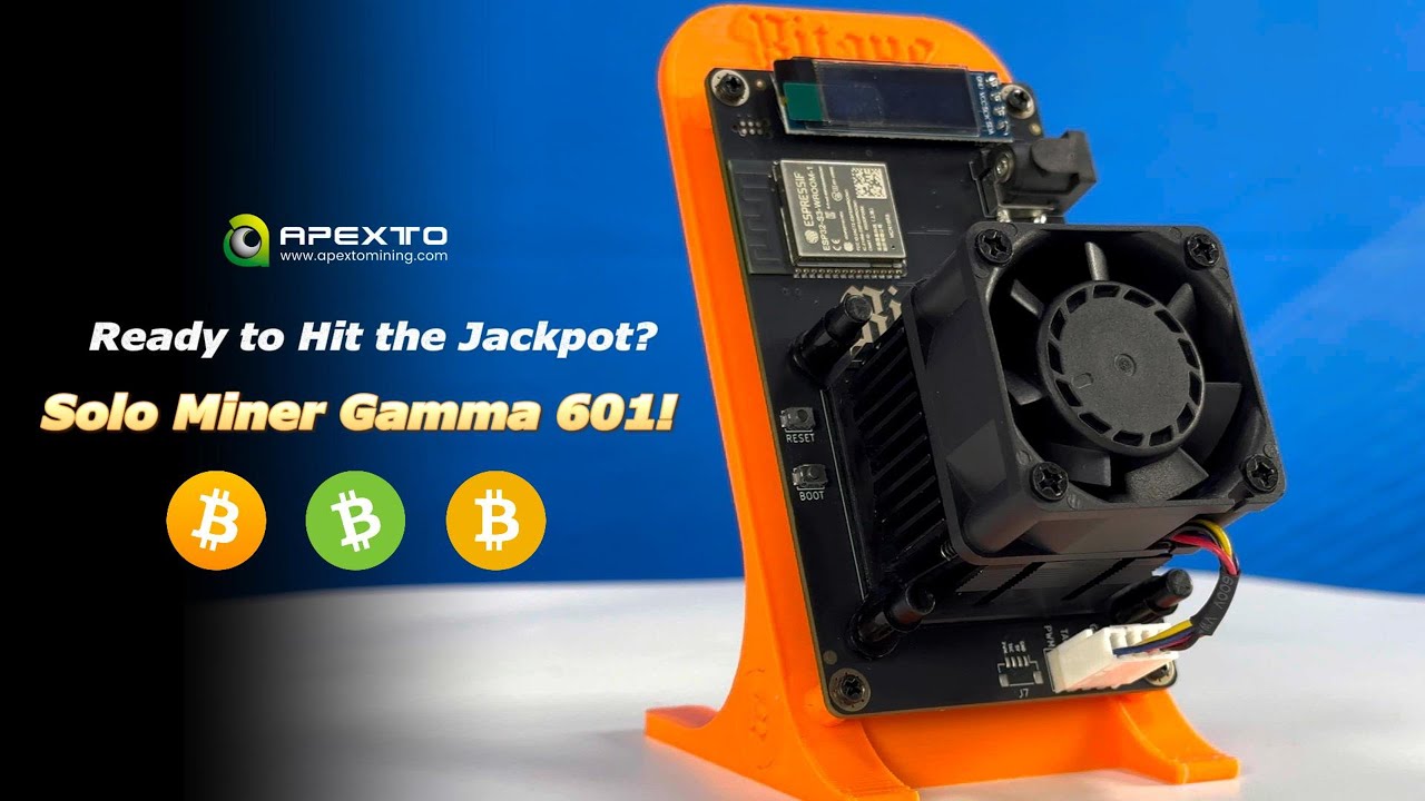 Bitaxe Gamma 601 1.2 TH/s ビットコインマイナー - Apexto Mining