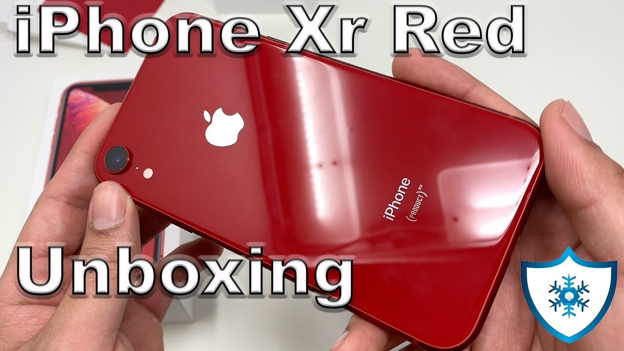 iPhone Xr Product Red Unboxing & First Look - YouTube