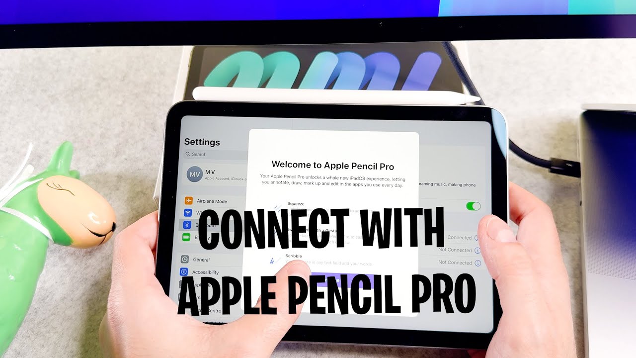 How To Connect Apple Pencil Pro To iPad Mini 7 - YouTube