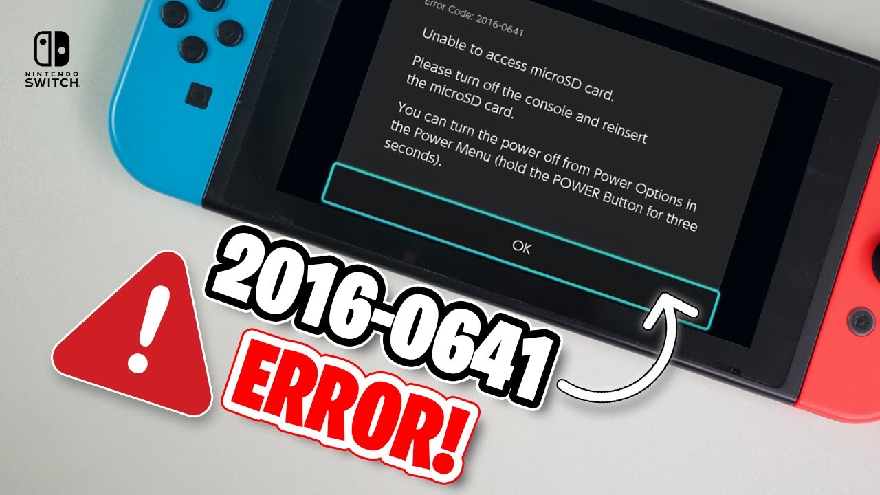 How to Fix Nintendo Switch Micro SD Card Error 2016-0641 | SD Card