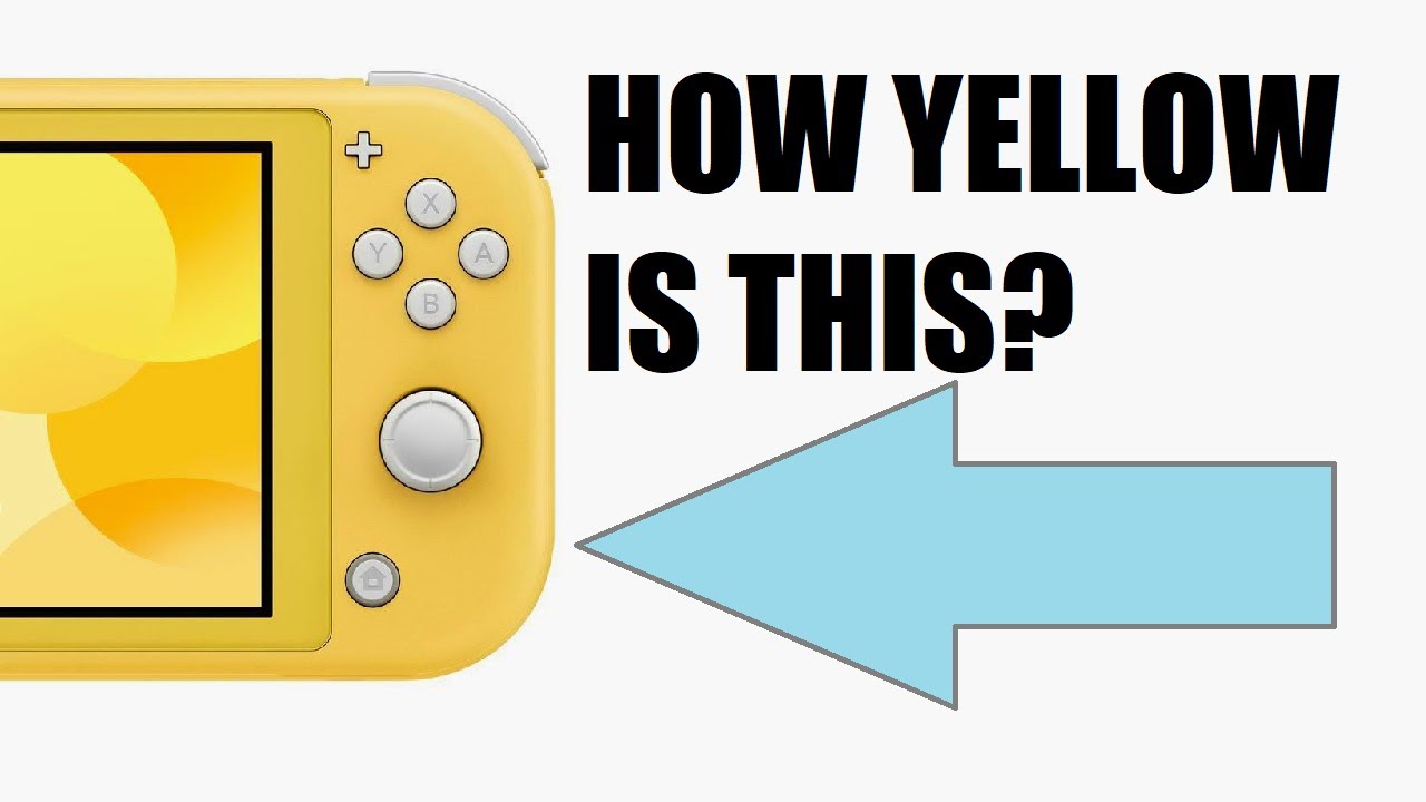 Exactly how YELLOW is the Yellow Switch Lite? - YouTube