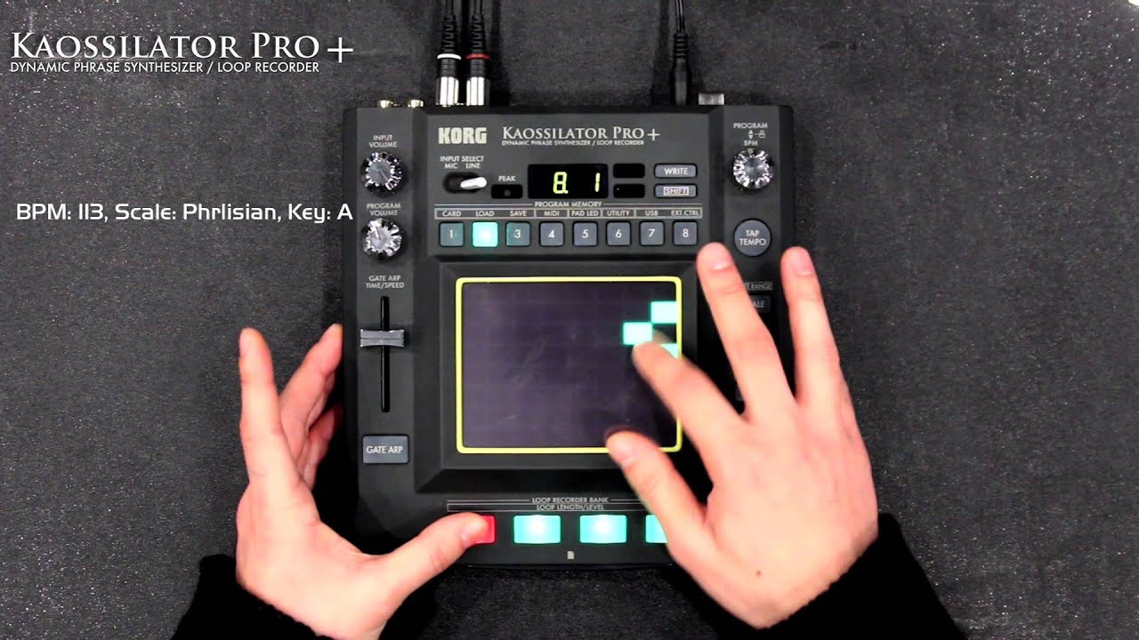 KAOSSILATOR PRO+ - DYNAMIC PHRASE SYNTHESIZER/LOOP RECORDER | KORG