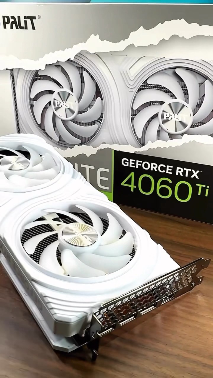 Featuring the #PALIT GeForce RTX 4060 Ti White, this circular