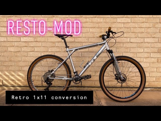 GT Avalanche Retro MTB 1x11 drivetrain conversion. Resto-Mod