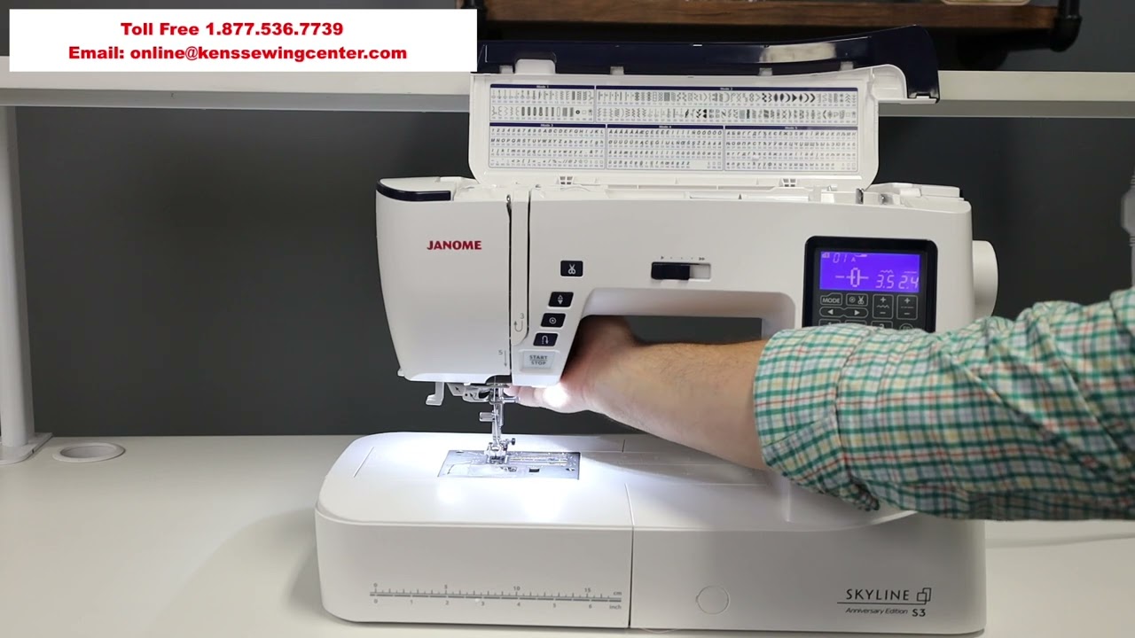 Janome Skyline S3 Anniversary Edition Sewing Machine Overview