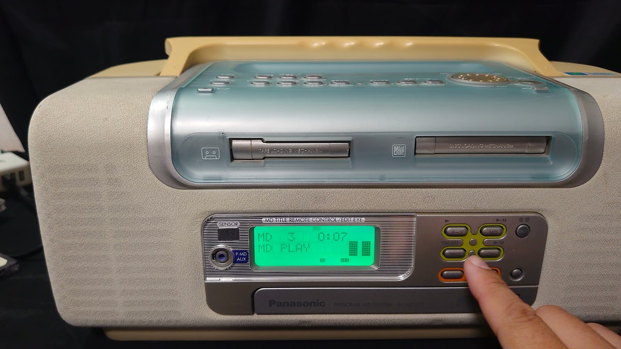 CD MD ラジカセ】Panasonic RX-MDX70 ジャンク - YouTube