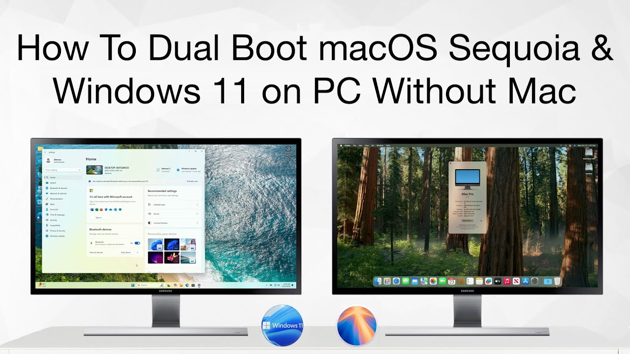 How to Dual Boot Windows 11 and macOS Sequoia on PC | Hackintosh