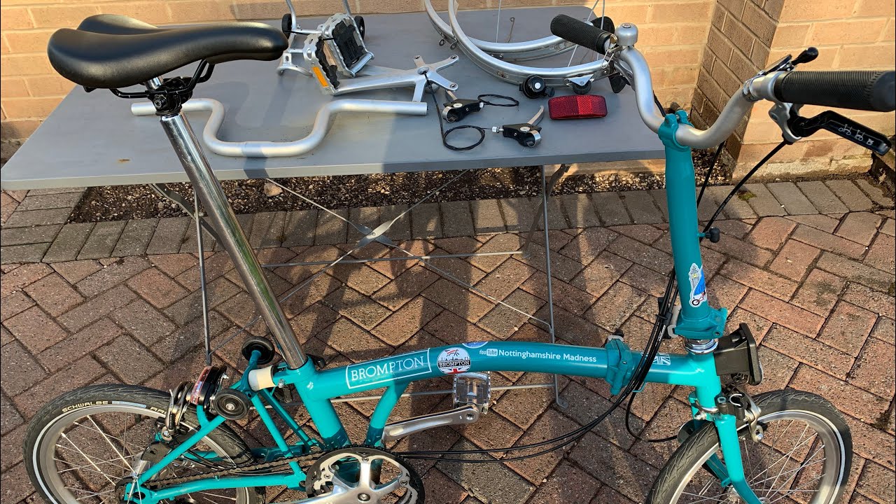 Brompton B75 Retro Upgrades Done - YouTube