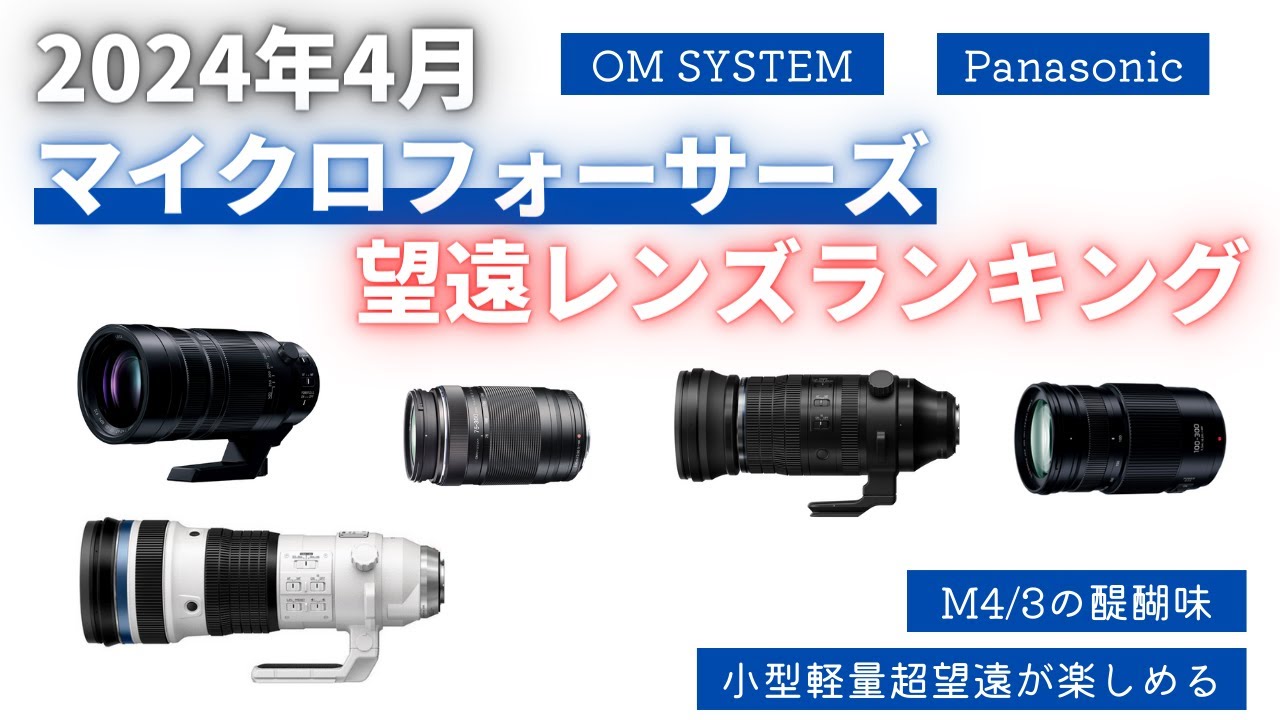 2024年4月】マイクロフォーサーズ望遠レンズランキング 小型軽量
