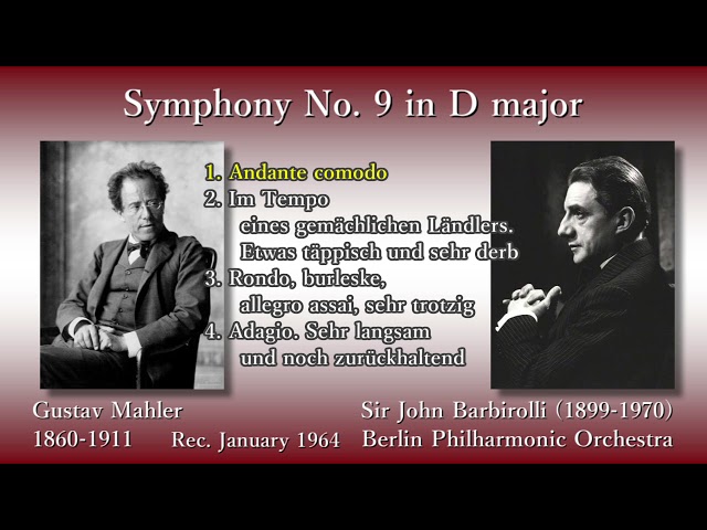 Mahler: Symphony No. 9, Barbirolli & BPO (1964) マーラー 交響曲第9