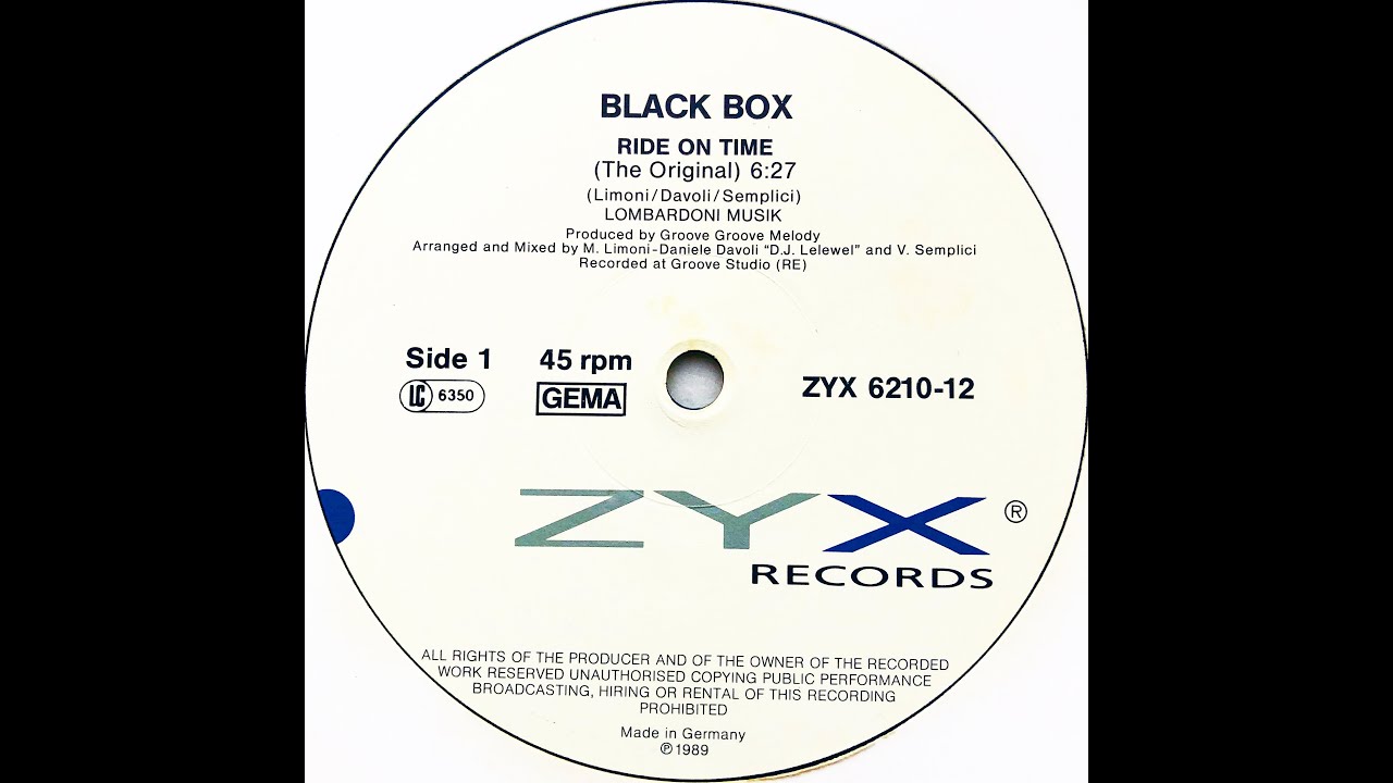 Black Box • Ride On Time (The Original) (1989) - YouTube