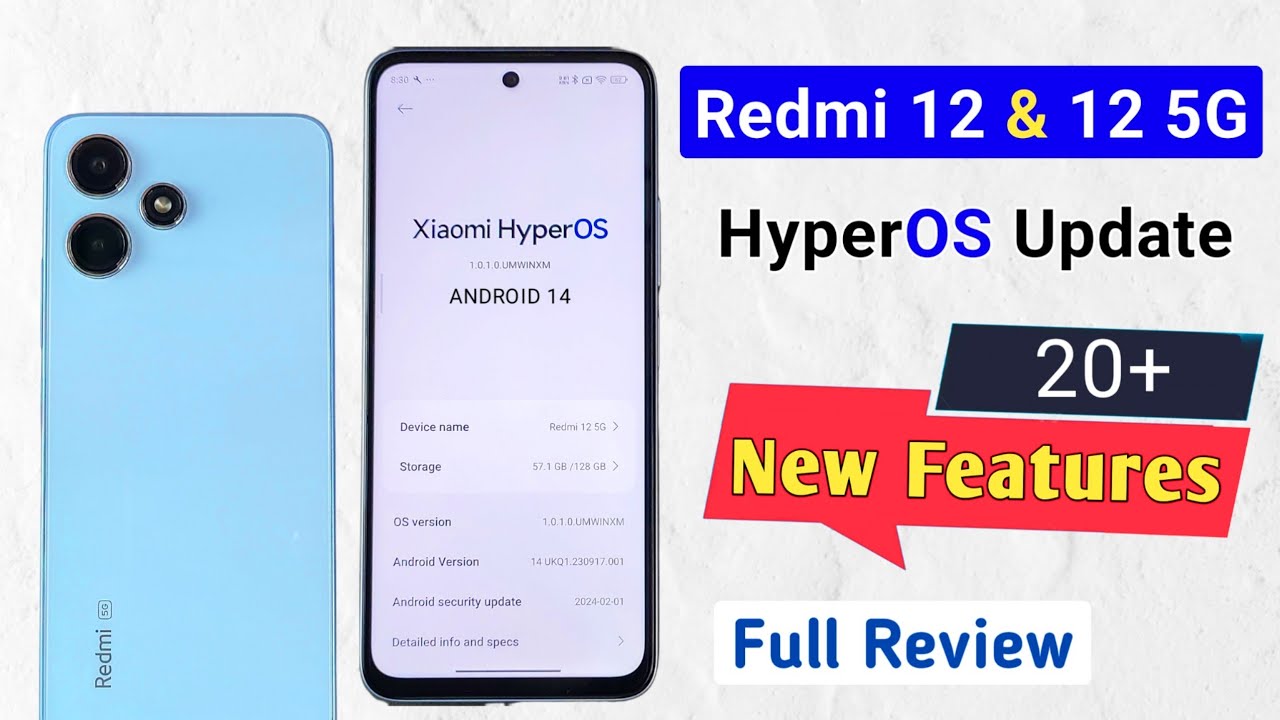 Redmi 12 5g HyperOS & Android 14 Update Full Review | 20+ New