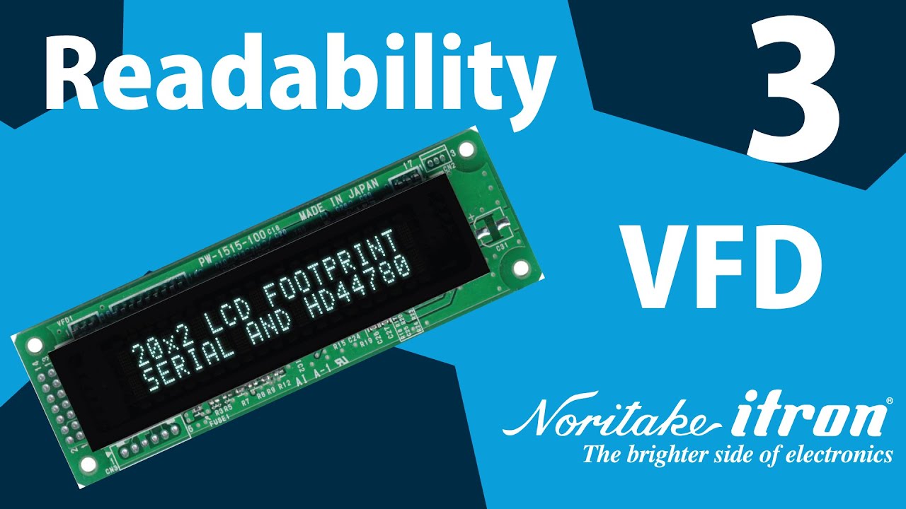 GU-D Series Capacitive Touch VFD (Vacuum Fluorescent Display) Modules