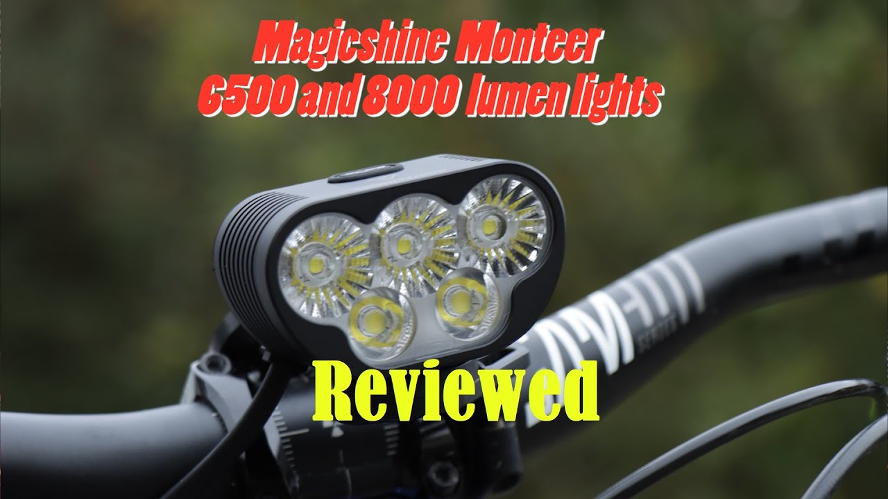 Magicshine Monteer 6500 and 8000 Lumen Lights Reviewed - YouTube
