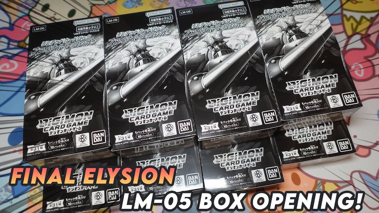GOATED REPRINTS? LM-05: Limited Card Pack Final Elysion Unboxing