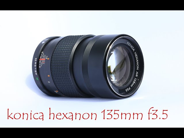 Konica ar hexanon 135mm f3.5 vintage lens ,worthy of the hexanon