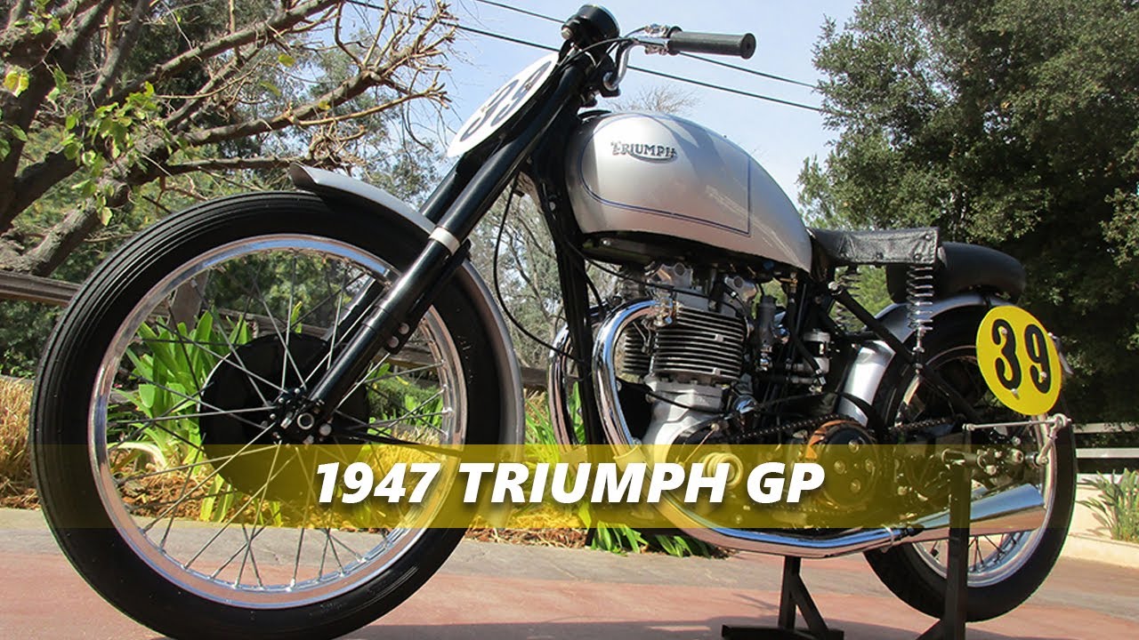 Check Out this Beautiful 1947 Triumph GP Racer - YouTube