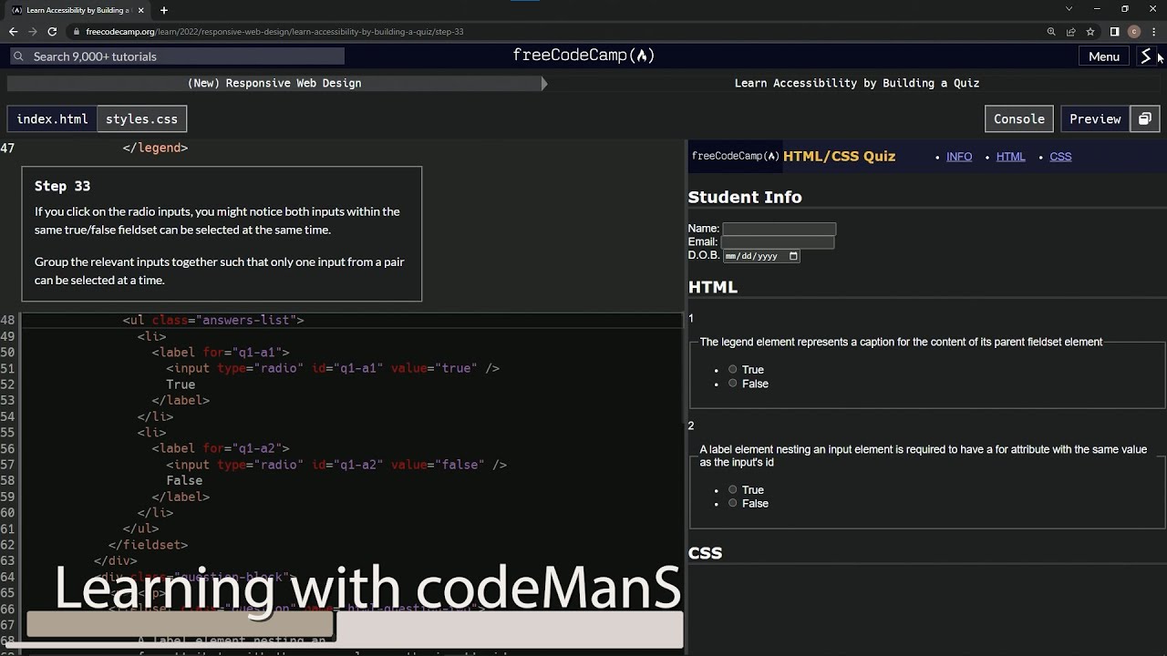 learn2code | freeCodeCamp (New) Responsive Web Design - Building a
