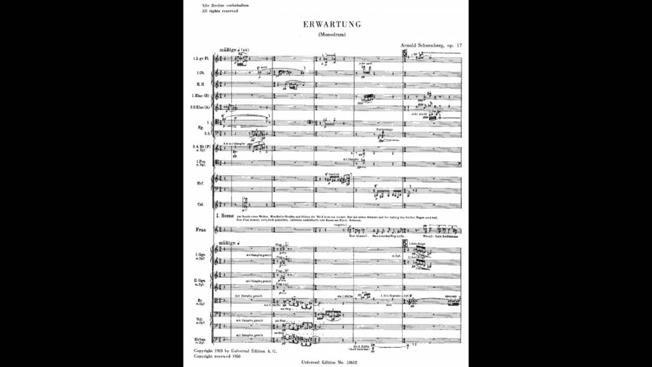 シェーンベルク『期待』作品17 