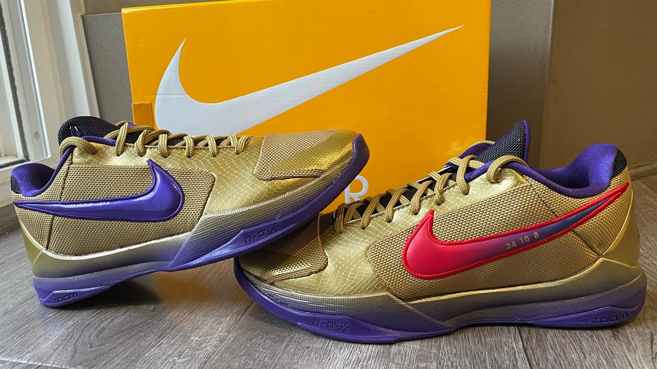 Nike Kobe 5 Protro Undefeated Hall of Fame - Detailed Review - YouTube