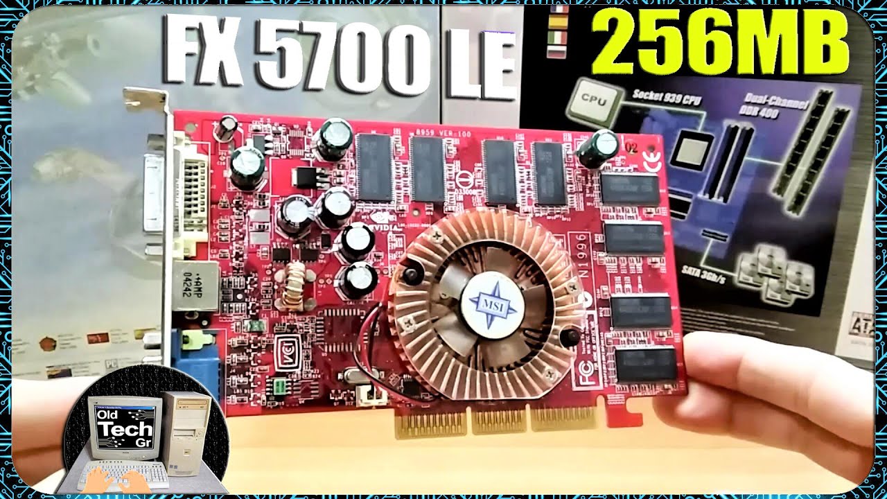 MSI GeForce FX 5700 LE 256MB 128bit AGP 8x 8959 ver100 Graphics
