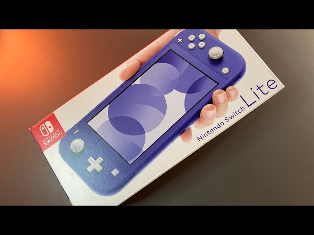 Unboxing Blue/Purple Nintendo Switch Lite in 2022 - YouTube