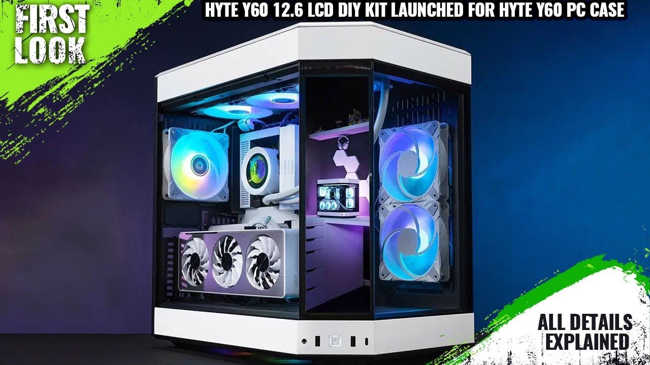 HYTE Y60 12.6 LCD DIY Kit With Customizable LCD Display Launched