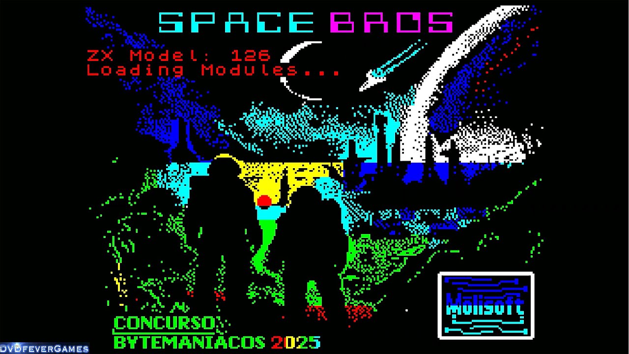 SPACE BROS (2025) - Longplay 128K ZX SPECTRUM game