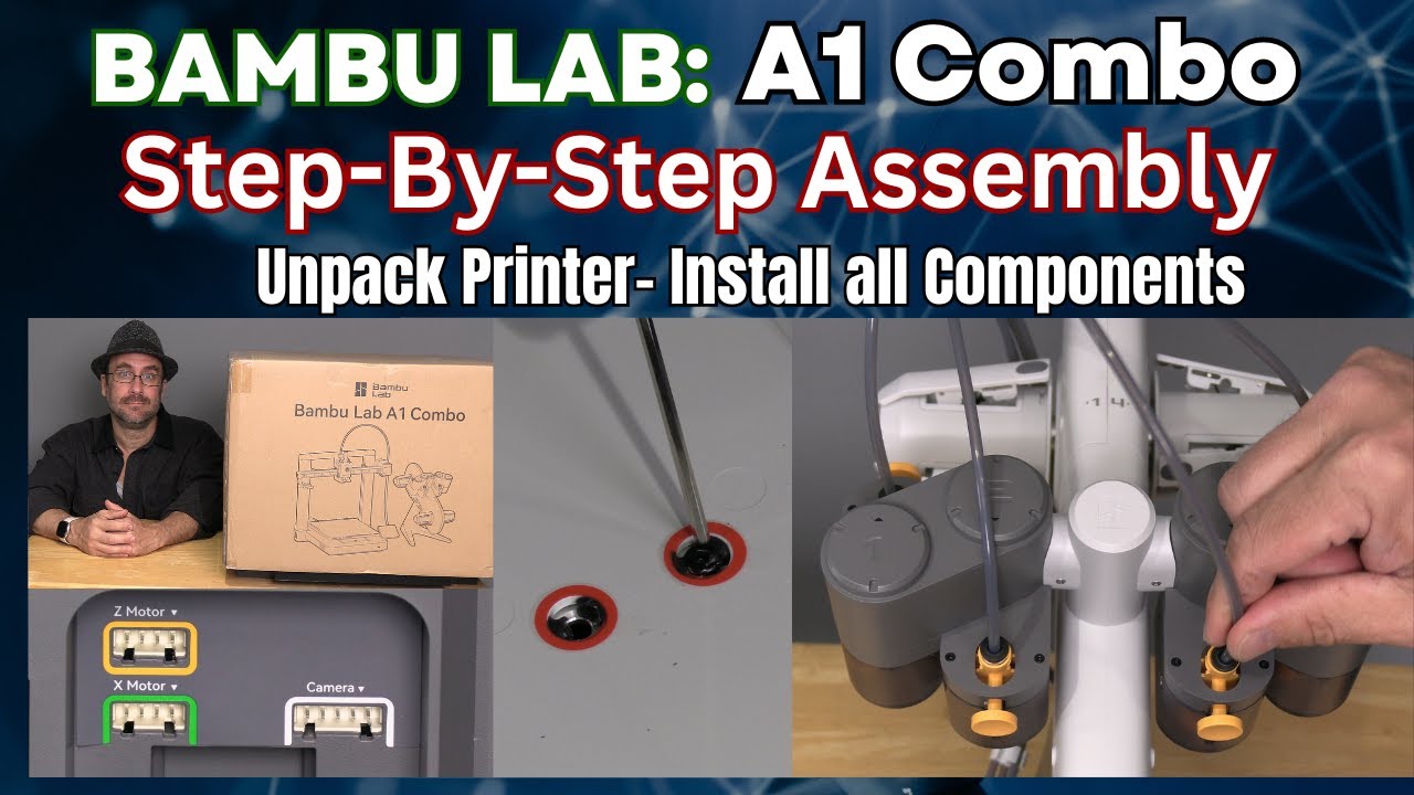 Bambu Lab A1 COMBO with AMS LITE - Step By Step Assembly