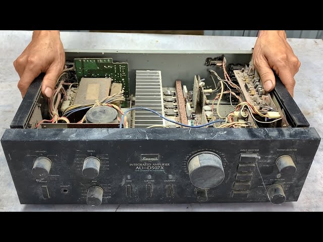 Restoration Damaged SANSUI AU- D507X Integrated Amplifier