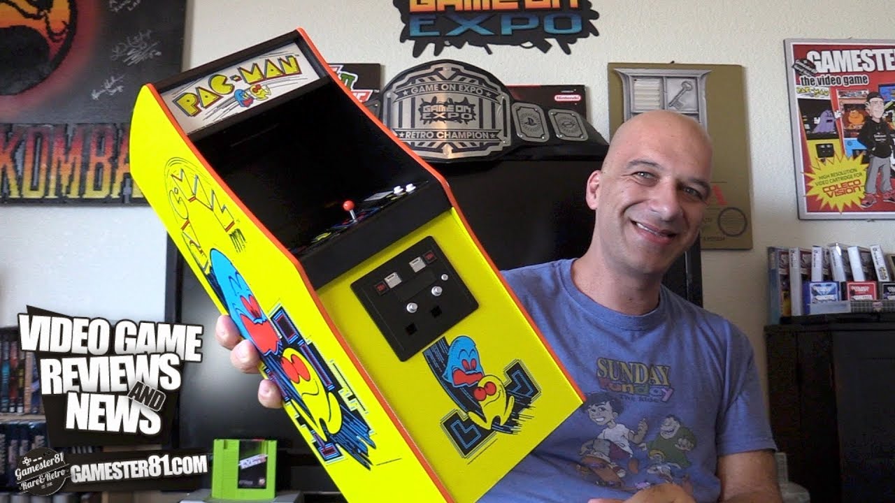 1/4 Scale Mini Pac-Man Arcade Review - Gamester81 - YouTube