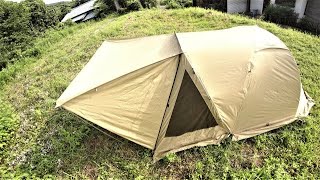 ユウカズロウテントバージョン2で遮光性実験ソロキャンプ【庭】 - YouTube