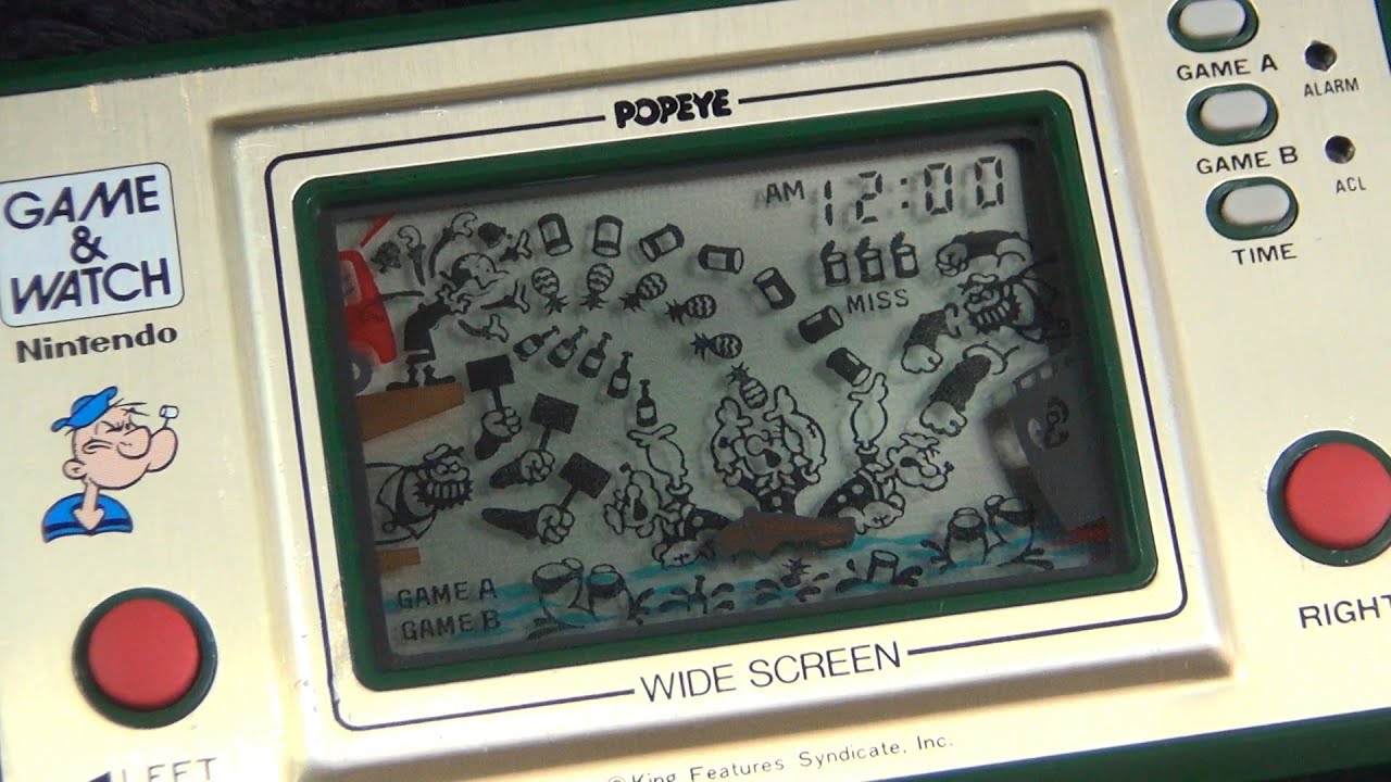 レトロ 液晶ゲーム】任天堂 ゲームウォッチ ポパイ ゲーム＆ウォッチ