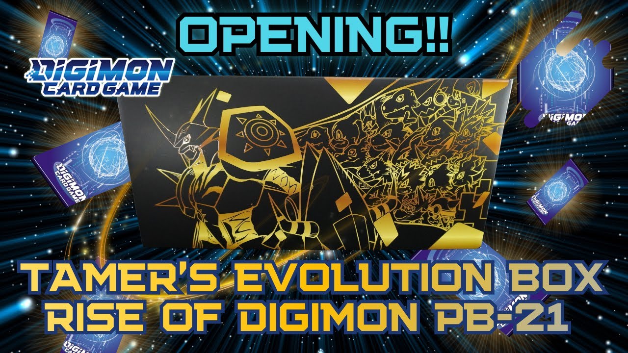 Digimon TCG Tamer's Evolution Box Rise Of Digimon PB-21 Opening